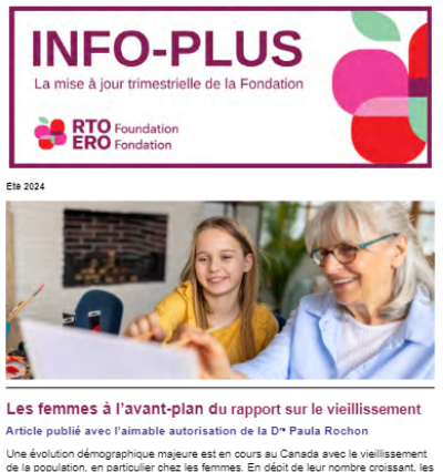 Les femmes à l’avant-plan du rapport sur le vieillissement