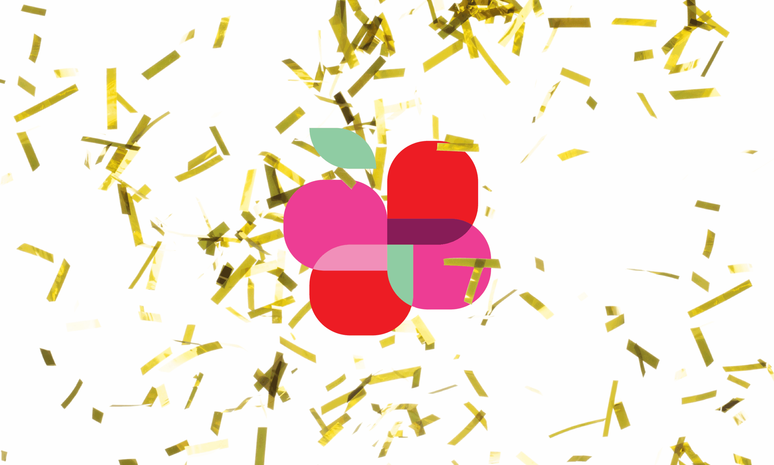 RTOERO icon with gold confetti around it